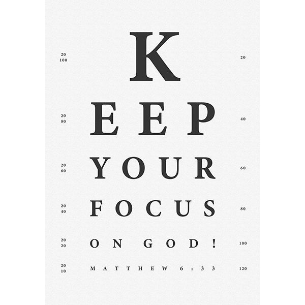 Poster: Keep your focus - A3