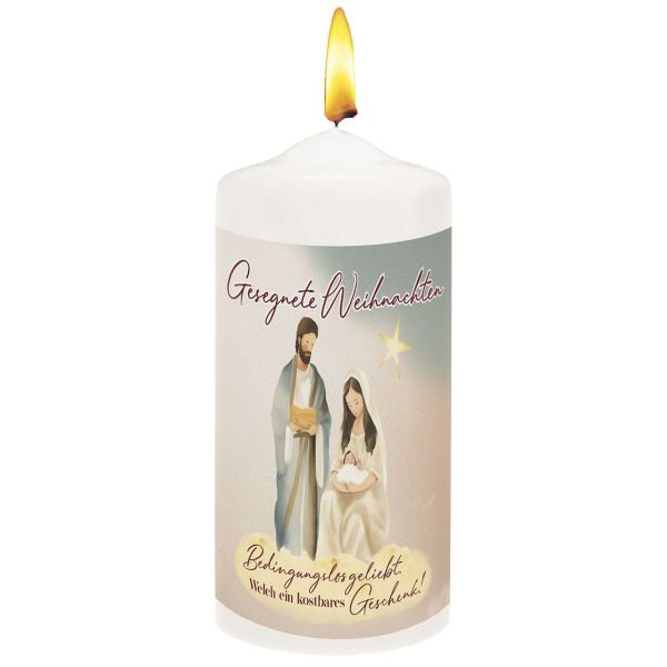 Produktbild des Artikels Kerze "Gesegnete Weihnachten" ()