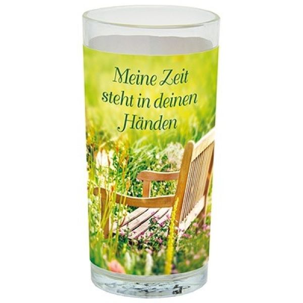 Produktbild des Artikels Trinkgläser 2er-Set "Meine Zeit steht in deinen Händen" ()