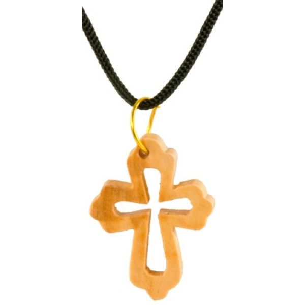 Produktbild des Artikels Anhänger "Olivenholz-Kreuz" - mit Baumwollband ()