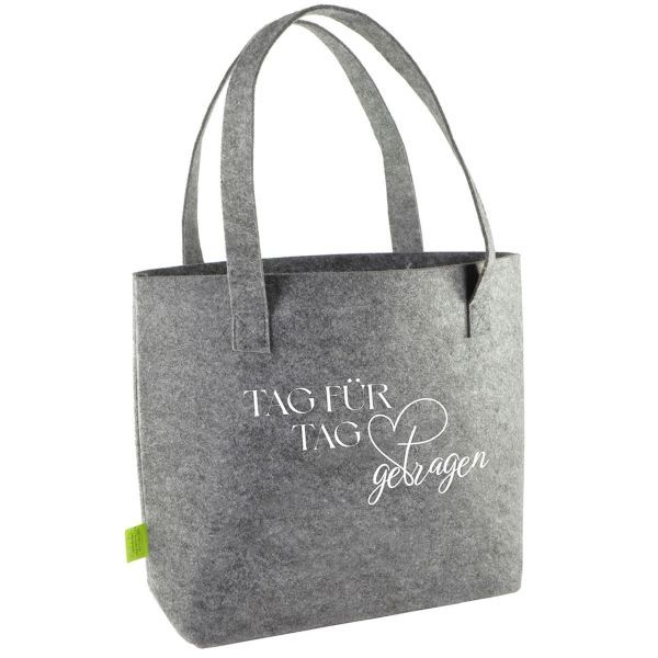 Produktbild des Artikels Filz-Shopper "Tag für Tag getragen" ()