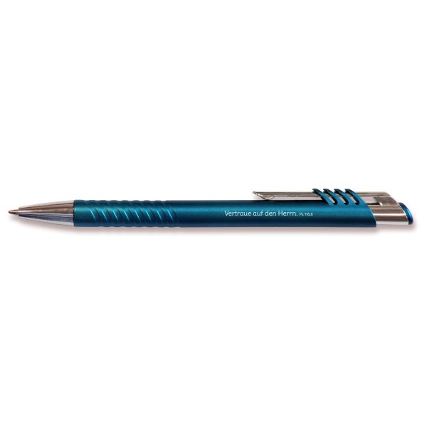 Produktbild des Artikels Kugelschreiber "Elia" - metallic-blau (Schreibwaren)