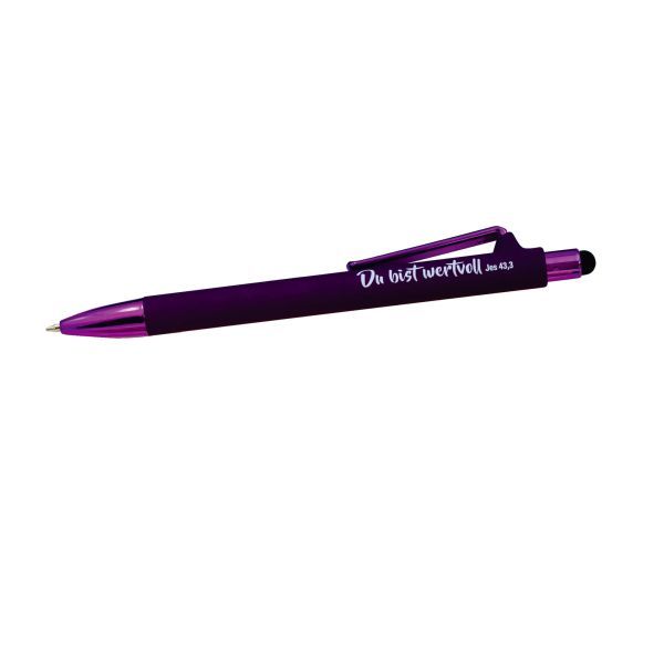 Produktbild des Artikels Kugelschreiber Soft mit Touch-Pen - lila ()