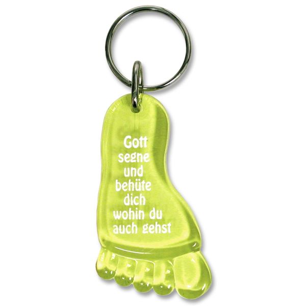 Produktbild - Schlüsselanhänger "Fuß" - gelb
