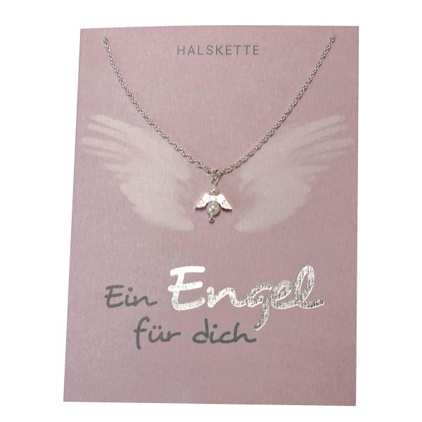 Produktbild - Halskette "Ein Engel für dich" - silber