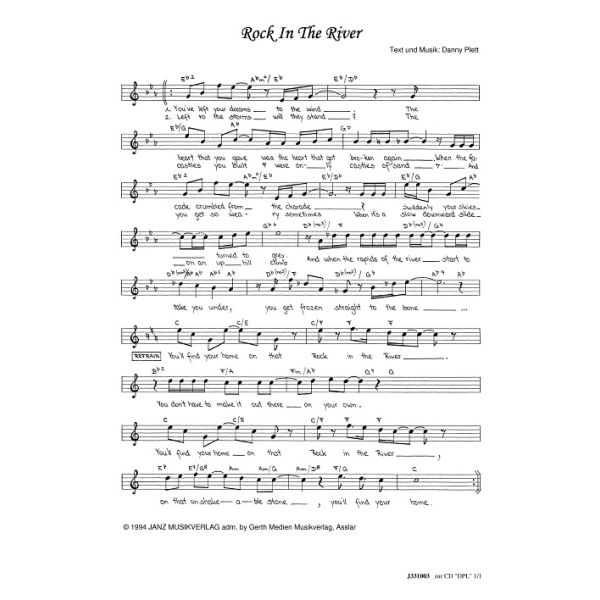 Produktbild des Artikels Rock In The River (Noten - Download)