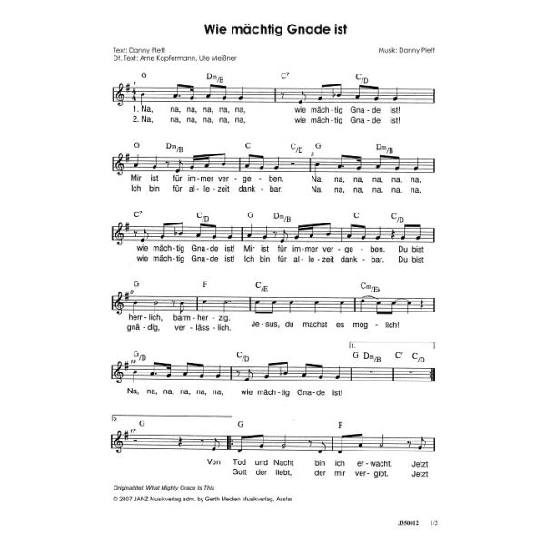 Produktbild - Wie mächtig Gnade ist / What Mighty Grace Is This