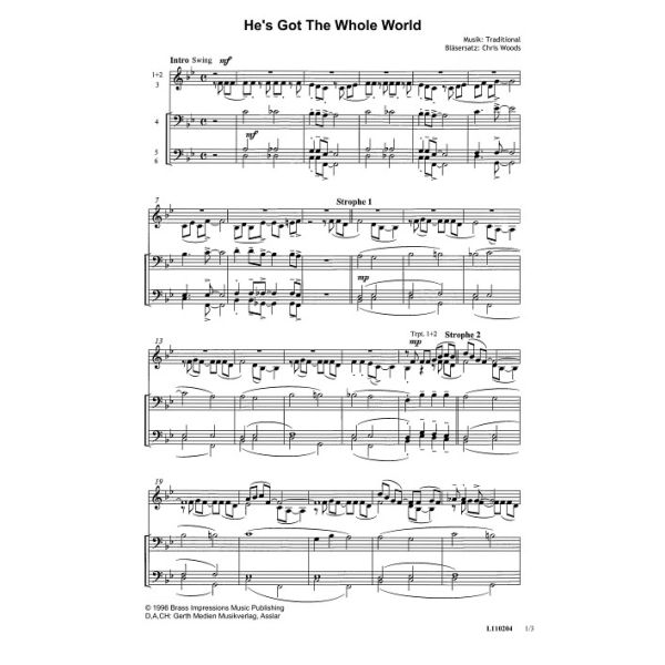 Produktbild des Artikels He's Got The Whole World (Noten - Download)