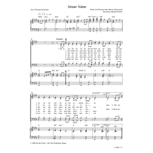 Produktbild des Artikels Unser Vater (Noten - Download)
