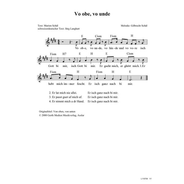Produktbild des Artikels Vo obe, vo unde / Von oben, von unten (Noten - Download)
