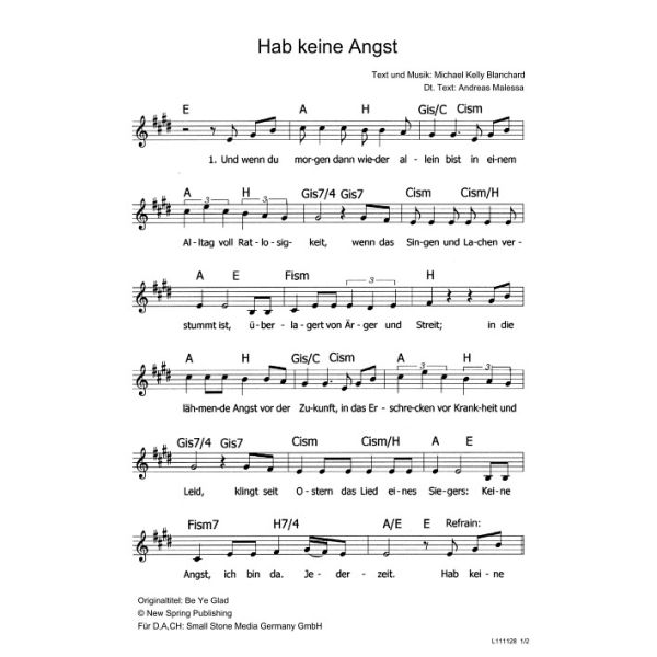 Produktbild - Hab keine Angst / Be Ye Glad