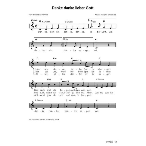 Produktbild - Danke, danke, lieber Gott