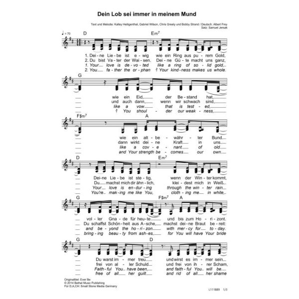 Produktbild - Dein Lob sei immer in meinem Mund / Ever Be