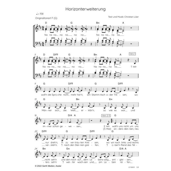 Produktbild des Artikels Horizonterweiterung (Noten - Download)