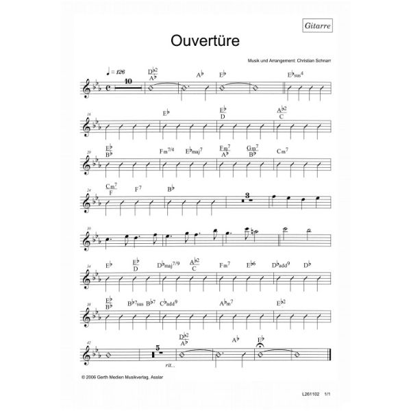 Produktbild - Ouvertüre (nach Morgenglanz der Ewigkeit) (GITARRE )