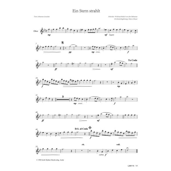 Produktbild - Ein Stern strahlt (Oboe)