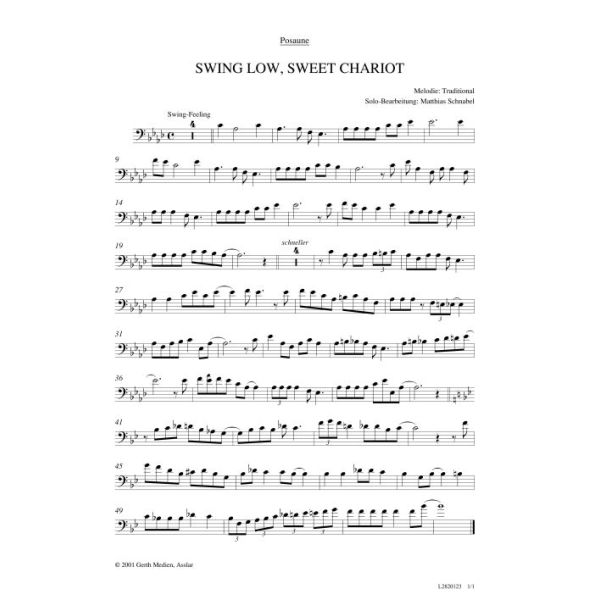 Produktbild - Swing low, sweet chariot (Posaune)