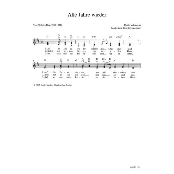 Produktbild - Alle Jahre wieder
