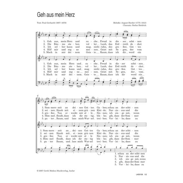 Produktbild des Artikels Geh aus, mein Herz (Noten - Download)