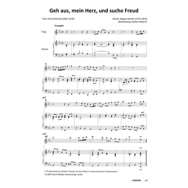 Produktbild des Artikels Geh aus, mein Herz (Noten - Download)