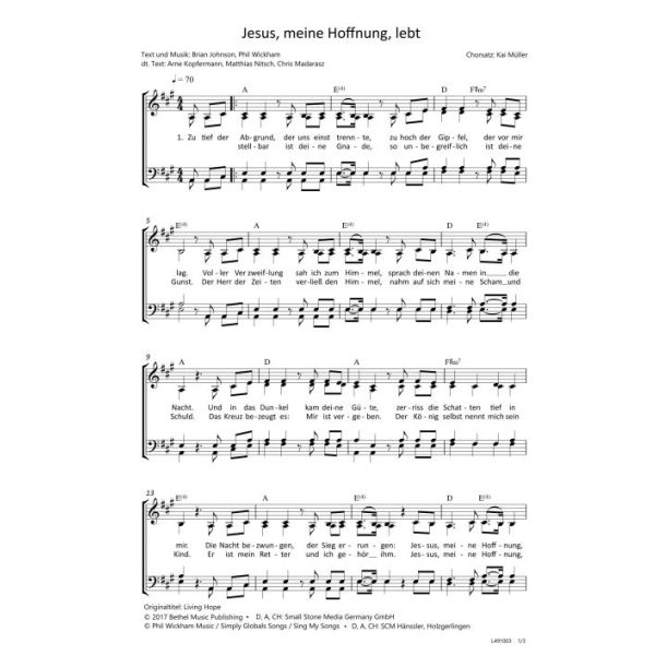 Produktbild - Jesus, meine Hoffnung, lebt / Living Hope