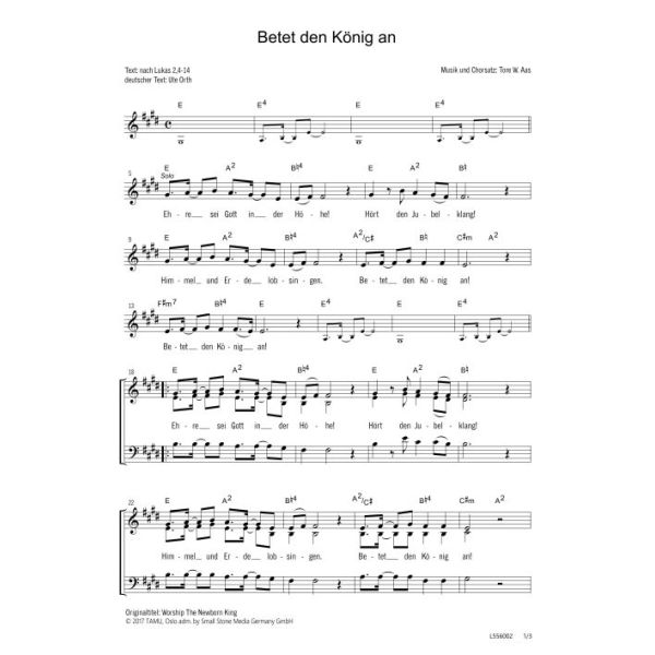 Produktbild - Betet den König an / Worship The Newborn King