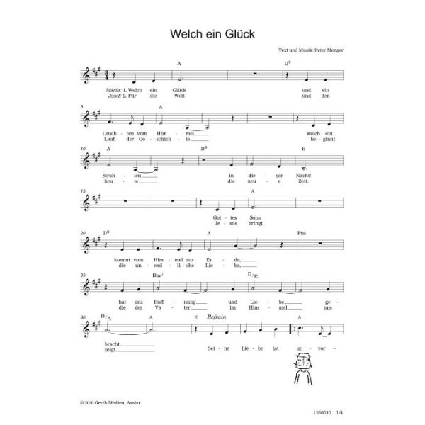 Produktbild des Artikels Welch ein Glück (Noten - Download)