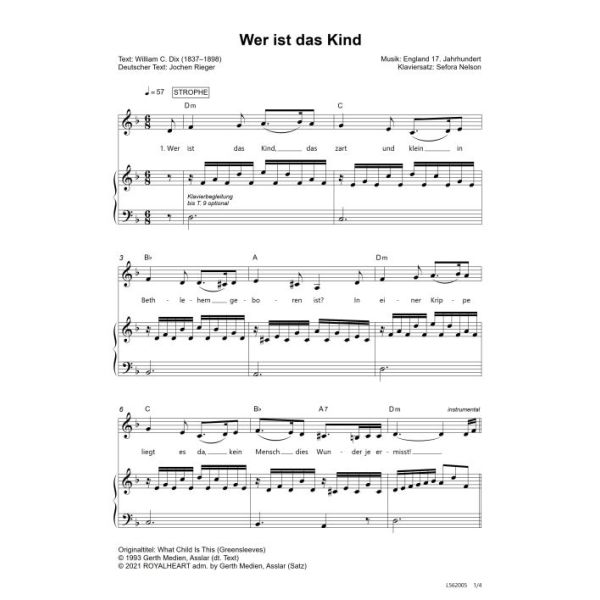 Produktbild des Artikels Wer ist das Kind / What Child Is This (Noten - Download)