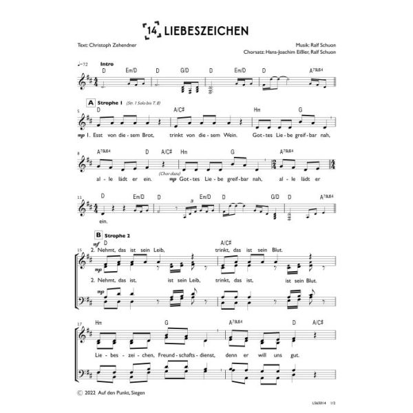 Produktbild - Liebeszeichen (Chor)