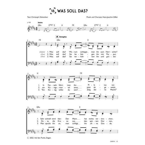 Produktbild - Was soll das? (Chor)
