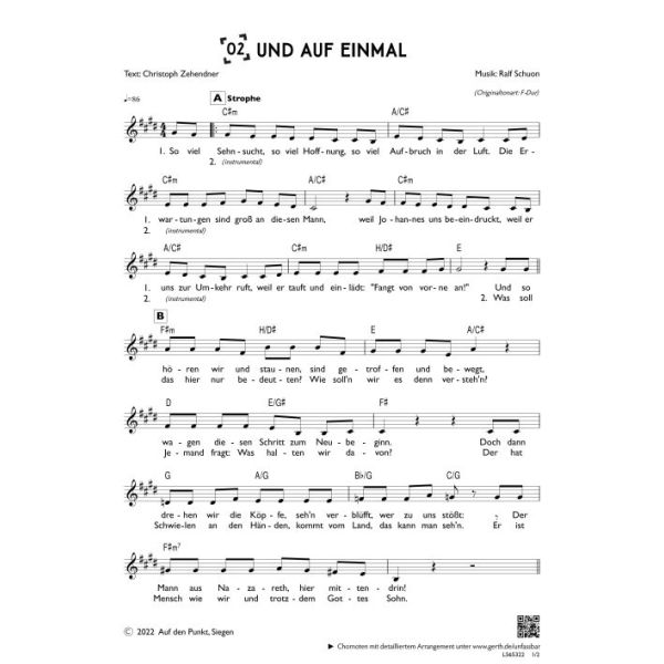 Produktbild - Und auf einmal (einstimmig)