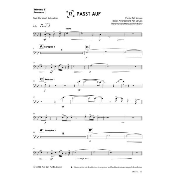 Produktbild - Passt auf (3., Posaune)