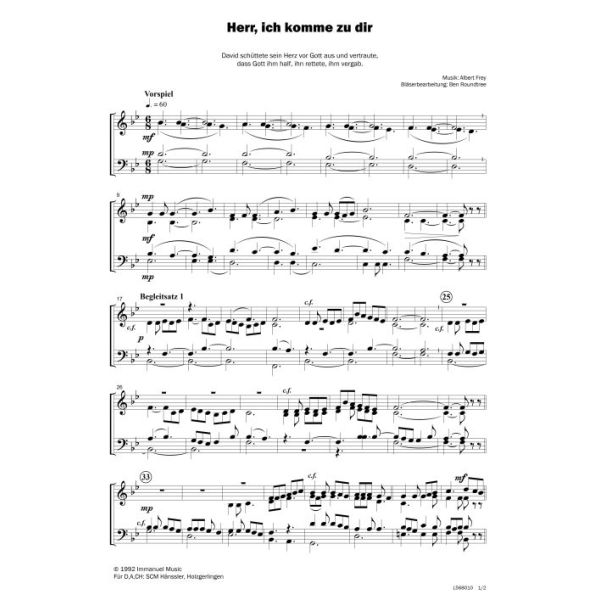 Produktbild des Artikels Herr, ich komme zu dir (Noten - Download)