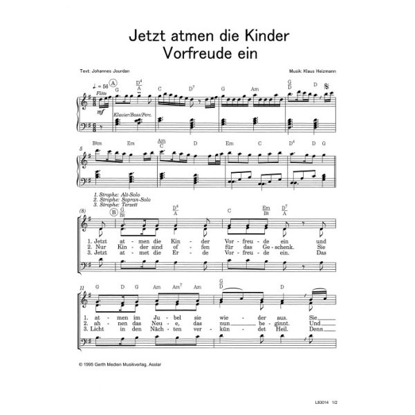 Produktbild - Jetzt atmen die Kinder Vorfreude ein