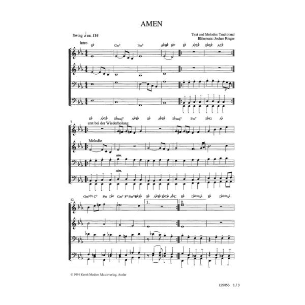 Produktbild des Artikels Amen (Noten - Download)