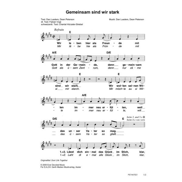 Produktbild - Gemeinsam sind wir stark / Doin`Life Together