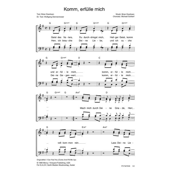 Produktbild - Komm, erfülle mich / Come And Fill Me Up