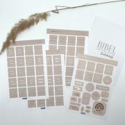 Bibel-Griffregister Cremerfarben m. Goldveredelung