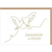 Produktbild des Artikels Faltkarte "Hochzeit" - Vögel (Schreibwaren)