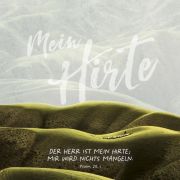 Metallschild - Mein Hirte