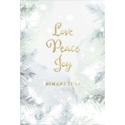 Postkartenserie "Love Peace Joy" 10 Stk.