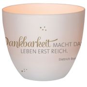 Windlicht LichterZeit "Dankbarkeit"