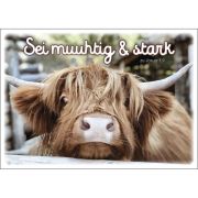 Produktbild des Artikels Schreibwaren, Postkarten: Sei muuhtig & stark, 4 Stück