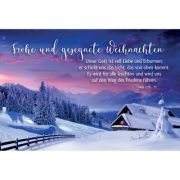 Postkarten: Frohe und gesegnete Weihnachten, 4 Stück