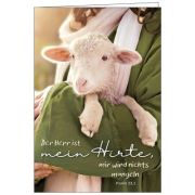 Produktbild des Artikels Schreibwaren, Faltkarte: Der Herr ist mein Hirte - Neutral