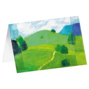 Produktbild des Artikels Schreibwaren, Kunstkarten "Grüne Wiesen" 5 Stk.