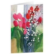 Produktbild des Artikels Kunstkarten "Tulpenstrauß 1" 5 Stk. (Schreibwaren)