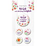 Produktbild des Artikels Mit Gott sind alle Dinge möglich - 5er-Magnet-Set ()
