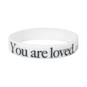 Armband "You are loved" - weiß