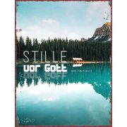 Produktbild des Artikels , Metallschild groß - Stille vor Gott